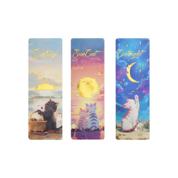 Закладки для книг 3шт., MESHU "Sun Cat" (MS_63364)