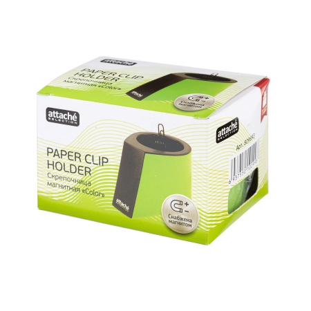 Скрепочница Attache магнитная, со скрепками (809693)