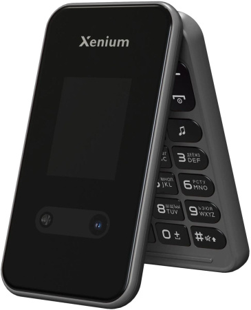Сотовый Xenium X680 Dark Gray 2sim/2.8"/320*240/32Mb/microSD/0.3Мп/Bt/1800мАч/раскладушка