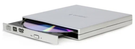 Внешний привод USB2.0 Gembird, серебро (DVD-USB-02-SV)