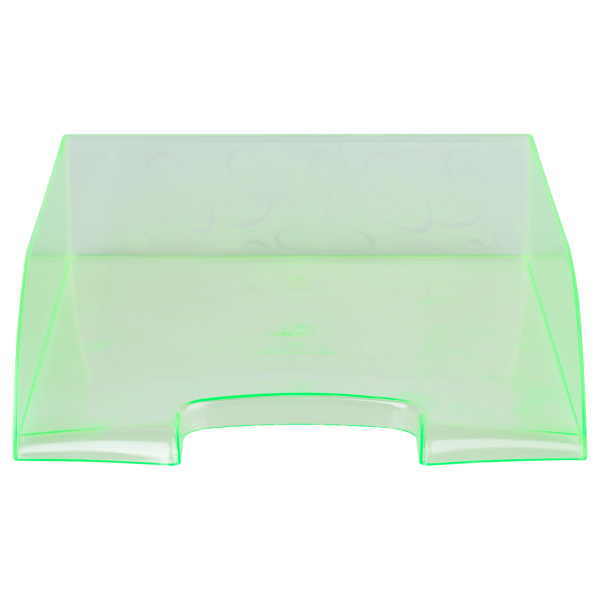 Лоток горизонтальный СТАММ "Вега" тонированный неоновый зеленый (ЛТГ-31749)