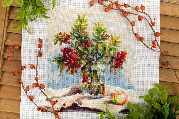 Набор для вышивания "PANNA" C-7316 "Букет рябины" 19 х 22 см