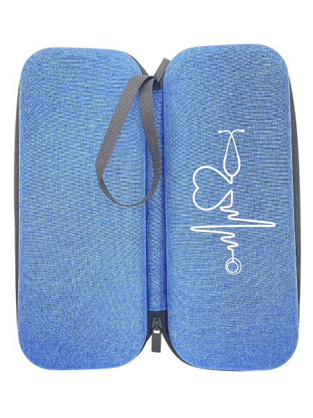 Сумка (кейс) 28.5*11.5*6см, EVA, на молнии, синий