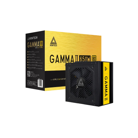 Блок питания 650Вт Montech GAMMA II 650W (ATX 2.43,APFC,120мм,4PCI-E,8SATA,80+Gold)[GAMMA ll 650W]