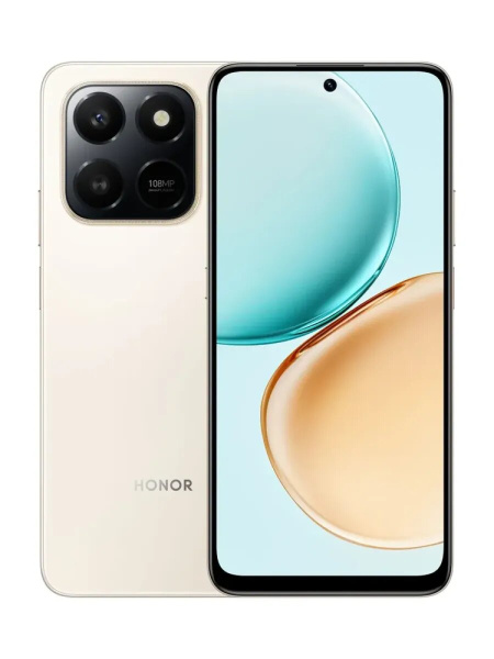 Смартфон Honor X7d 8Гб 256Гб Пустынный золотой 6.77", TFT LCD, 1610*720, 4*1.9+4*2.8Ггц, 108+2МП, 8Мп, NFC, 4G, 6500мАч, And 15