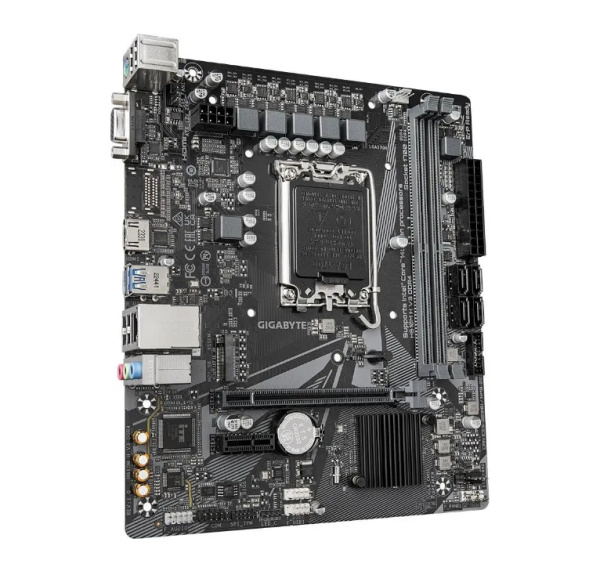 Мат.плата S1700 H610 Gigabyte H610M H V3 DDR4 (mATX,2DDR4,M.2,PCI-E16,PCI-E,4SATA3,VGA,HDMI,PC3200)