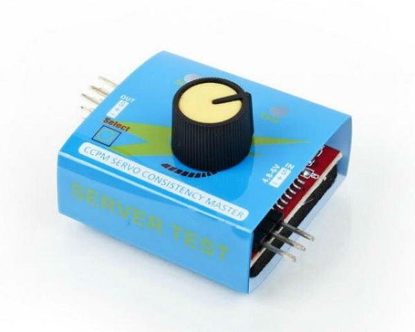 Тестер для проверки сервопривода (ccpm servo-tester), проверка SG90, MG995, MG996, 4.5..6В, 15мА