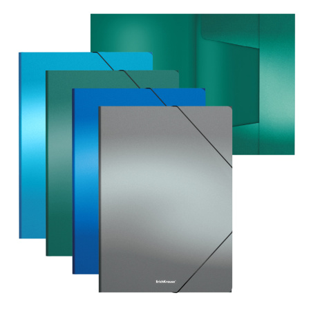 Папка на резинке А4 ErichKrause "Matt Ice Metallic" ассорти (50399)