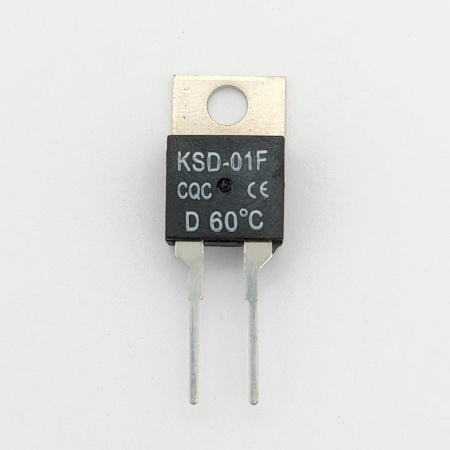 Термостат  60°C, NC,  2A, 250V, TO220, KSD-01F D