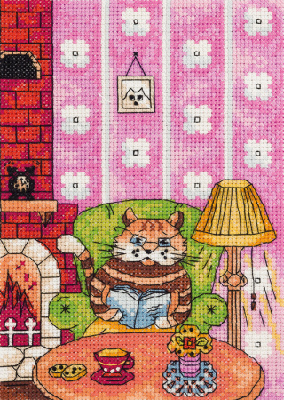 Набор для вышивания "Klart" 8-217 "Ученый кот" 13 х 18 см
