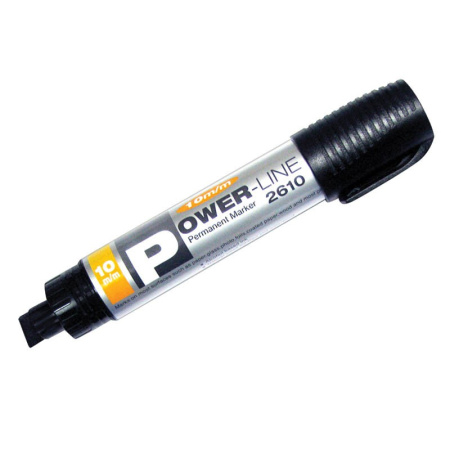 Маркер перманентный "PER-2610" 10мм., скошенный, черный