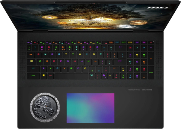 Ноутбук MSI Titan Dragon Edition 18 HX A2WJ-1251RU Core Ultra 9 290HX Plus 96Gb SSD4Tb NVIDIA GeForce RTX 5090 24Gb 18" IPS UHD+ (3840x2400) Windows 11 black WiFi BT Cam (9S7-1824D6-1251)
