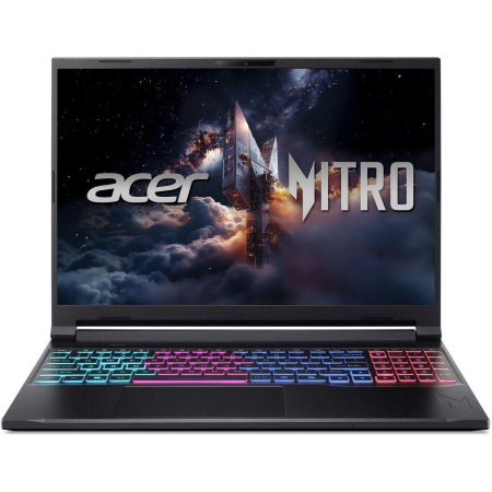 Ноутбук Acer Nitro V 16S ANV16S-71-57UH Core 5 210H 16Gb SSD1Tb NVIDIA GeForce RTX 5060 8Gb 16" IPS WQXGA (2560x1600) без ОС black WiFi BT Cam (NH.U28CD.005)
