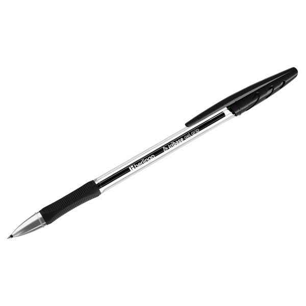 Ручка гелевая BERLINGO "Tribase Gel grip" черная, 0,5мм, грип (CGp_05022)