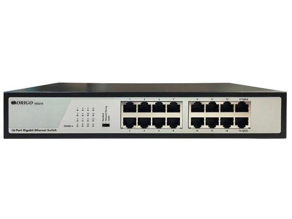 Коммутатор ORIGO OS2216/A1A 16-портовый неуправляемый 1000 Мбит/с
