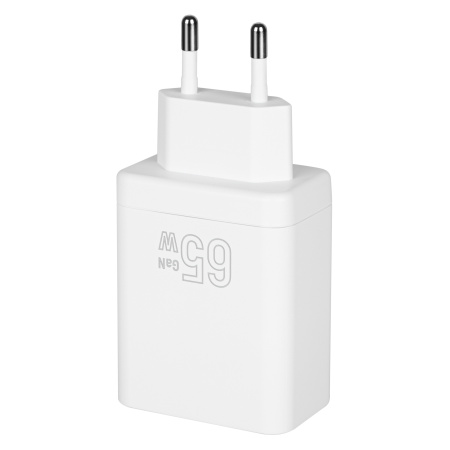 Зарядное_устройство - TypeC*2+A 65W GAN TFN белый (TFN-WC-65W-2113-WH)