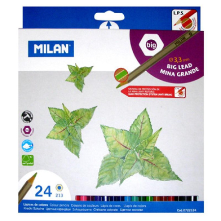Карандаши 24цв. MILAN (722124)