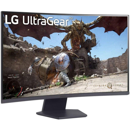 Монитор 31.5" LG 32GS60QC-B Black (VA, 2560x1440, HDMI+HDMI+DP, 1 ms, 178°/178°, 300 cd/m, 3000:1, 180Hz, Curved 1000R)