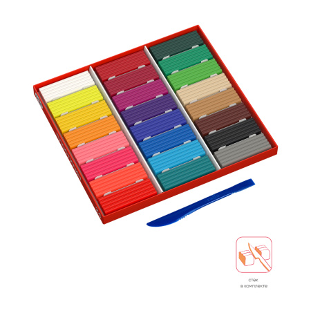 Пластилин 24цв. ГАММА 480гр (2001241)