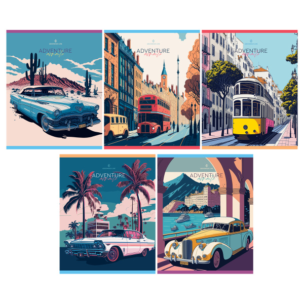 Тетрадь 48л. кл. "Аdventure" Greenwich Line N5c48-56416