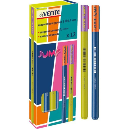 Ручка шариковая deVENTE "Jump" 0,7мм. синяя (5073732)