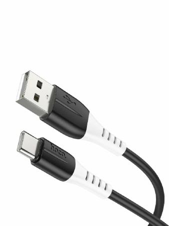 Кабель USB Type-C (m) - USB(m) HOCO X82 1м, 3A силиконовый, черный
