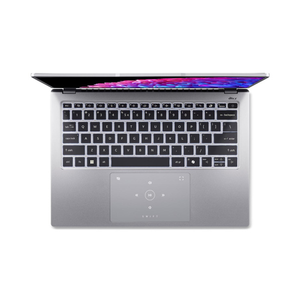 Ноутбук Acer Swift Go 14 SFG14-73-56KL Intel Core Ultra 5 125H/16Gb (soldered D5)/SSD512Gb/UMA/14"/OLED/WQXGA+/2880x1800/90Hz/NoOS/Silver/1.25kg