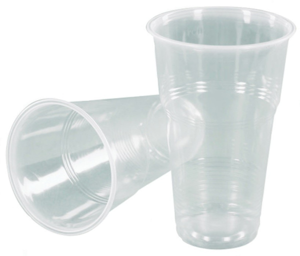 Одноразовый стакан 0.5 л., стандарт, ПП, прозрачный, хол/гор, уп. 50шт  Стиролпласт