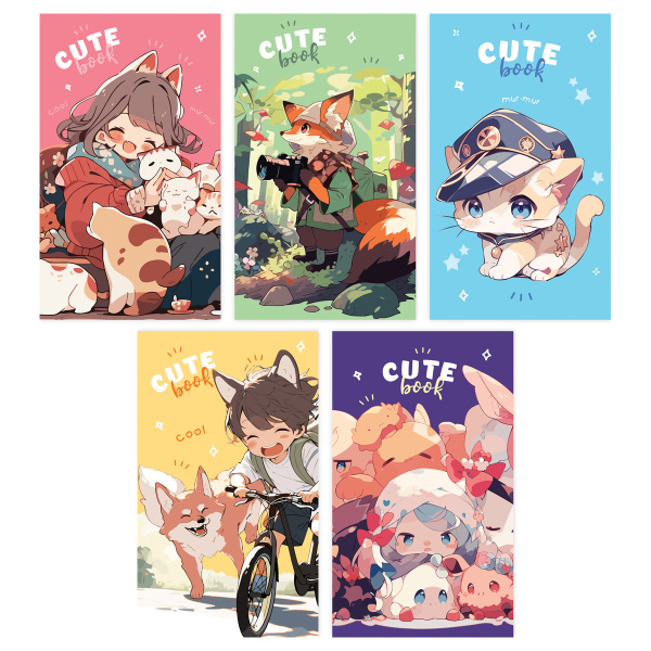 Блокнот BG А7 48л. "Cute anime" Б7cк48 12764