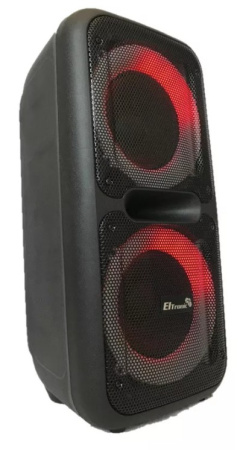 Портативная колонка ELTRONIC 20-07 DANCE BOX 200 динамик 8" 2шт. 80Вт, Bluetooth, TWS, FM, USB,  mic