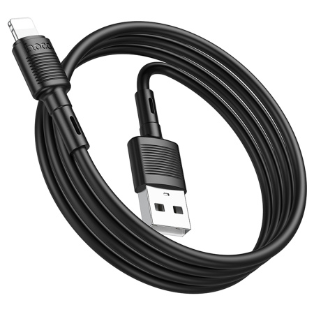 Кабель Lightning (m) - USB(m) HOCO X83, 1м, 2.4А черный