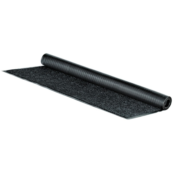 Коврик входной влаговпитывающий, ворсовый, ребристый OfficeClean, 120*150см, серый (285741)