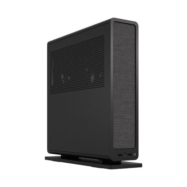 Корпус без блока питания/ Case Fractal Design Ridge, 2x140mm, 2xUSB-A 3.2 + 1xUSB 3.2 Type-C, SFX PSU Support, mITX Black
