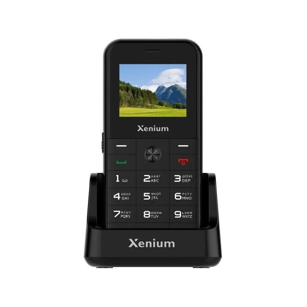 Сотовый Xenium X718 Black 2sim/1.77"/160*128/microSD/0.3Мп/Bt/1000мАч/моноблок