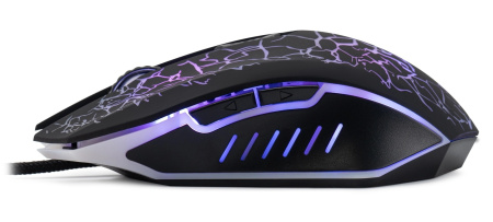 Игровая мышь USB Oklick 896G оптическая, 12800dpi, 5кн, Black