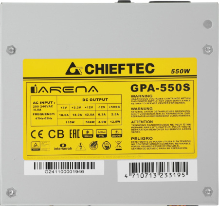 Блок питания CHIEFTEC Chieftec ATX 550W
