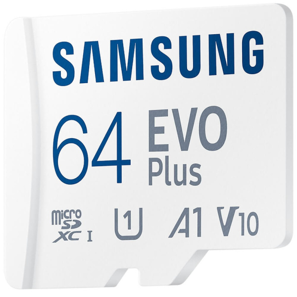 Карта памяти MicroSDXC 64Gb Samsung EVO PLUS Class10 UHS-I U1 [MB-MC64SA/APC](SD адаптер)