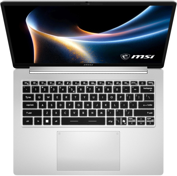 Ноутбук MSI Modern 14S AI+ G3MG-010XRU Core Ultra 7 355 16Gb SSD512Gb Intel Graphics 14" OLED FHD+ (1920x1200) без ОС silver WiFi BT Cam (9S7-14U212-010)