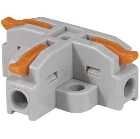 Клемма ответвительная Ruichi СМК Т3, многоразовая рычажковая, Cu, 0.5…4.0мм², 600В, 32А