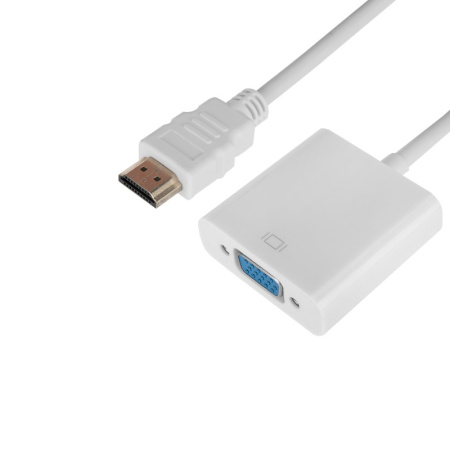 Адаптер-переходник, HDMI штекер - VGA гнездо, ЦАП, Rexant 17-6835