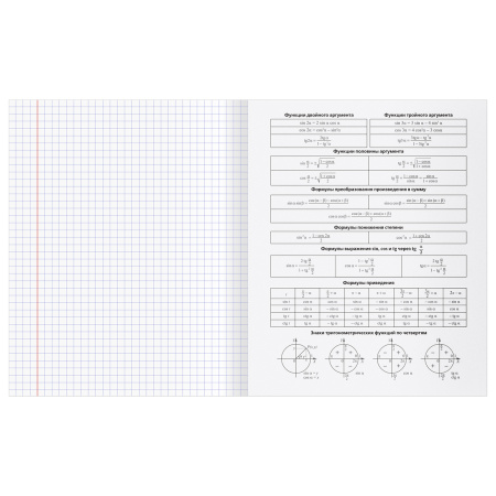 Тетрадь предметная 48л. "Перфокарта" - Алгебра BG ТПск48_пл 63799