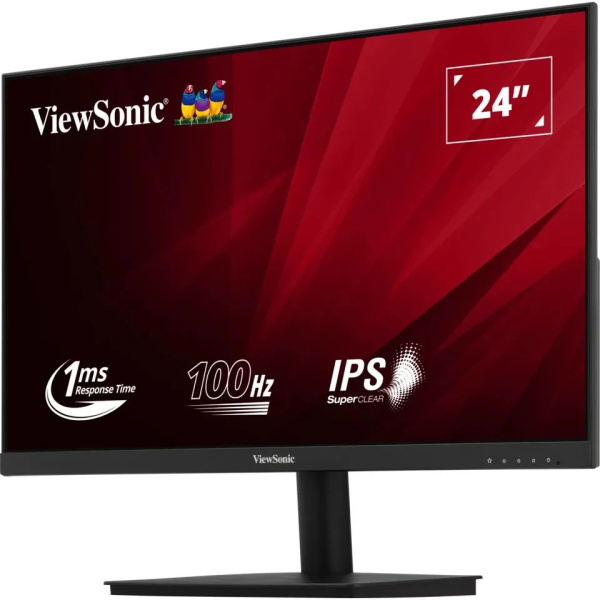 Монитор 23.6"/ViewSonic/VA240-H/Черный/IPS/1920*1080/100 Гц/VGA//HDMI/Мультимедиа