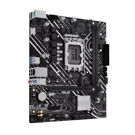 Мат.плата S1700 H610 Asus PRIME H610M-K D4 ARGB (mATX,2DDR4,M.2,4SATA3,HDMI,PC3200)