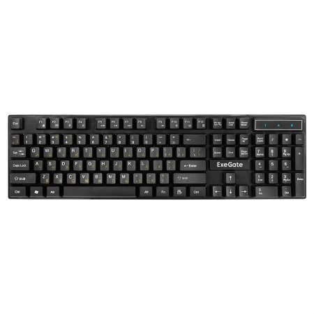Беспроводной комплект ExeGate Professional Standard Combo MK210 радиус действия до 10м, черный (клав