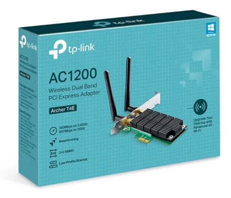 Адаптер WI-FI PCI-E TP-Link Archer T4E 1167_Mbps 802.11n/ac 2.4GHz/5GHz