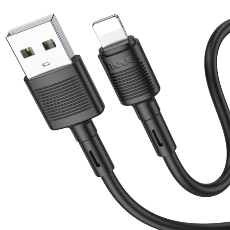 Кабель Lightning (m) - USB(m) HOCO X83, 1м, 2.4А черный