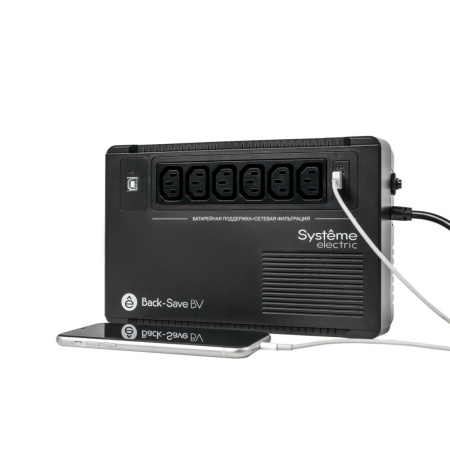 ИБП Systeme Electric Back-Save BVSE800I 800ВА/480Вт, 6xС13, 230В,USB Type-A