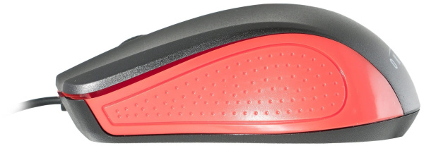Мышь USB Oklick 225M оптическая, 1200dpi, кабель 1.3м, Black/Red