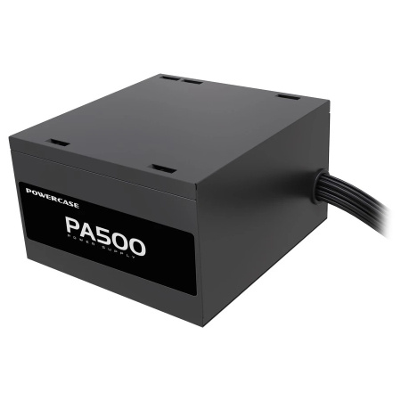 Блок питания 500Вт Powercase PA500 (APFC,120мм,2PCI-E,5SATA)[PA-500SI]
