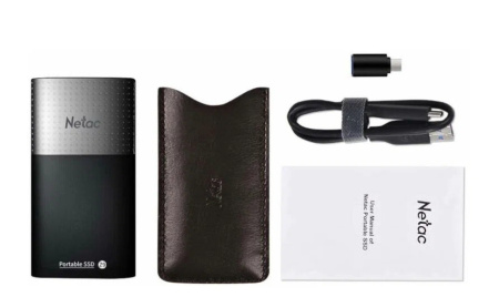 Внешний SSD диск USB3.2 Type-C 128Gb Netac Z9 (NT01Z9-128G-32BK) серый